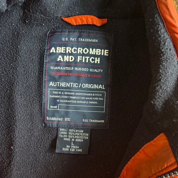 Abercrombie & Fitch Men's Vibrant Orange Vest - Picture 2 of 7